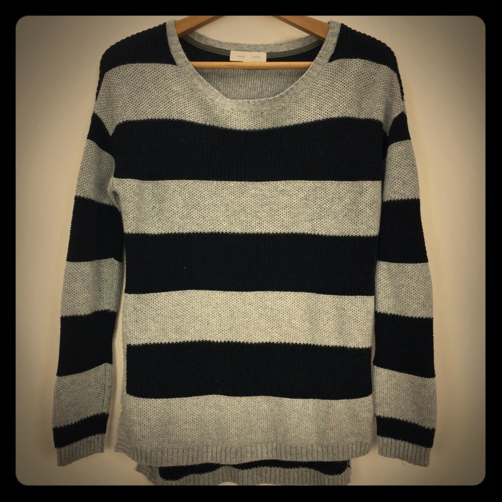 Nordstrom Cotton - Cashmere Blend Striped Sweater